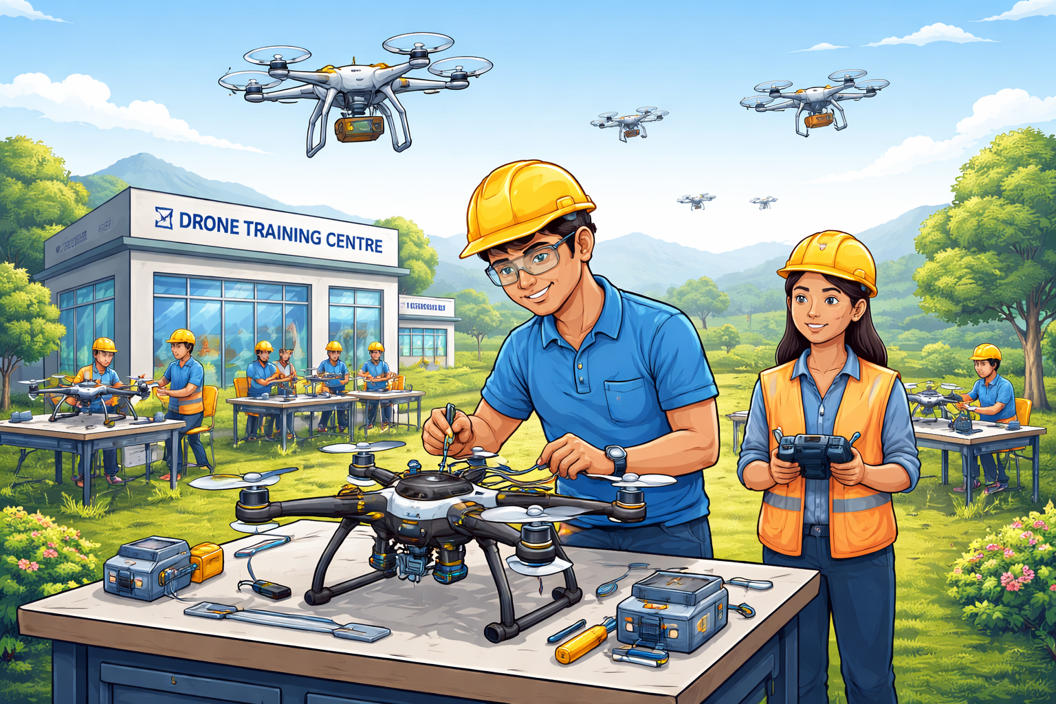 Drone repairing and maintenance training